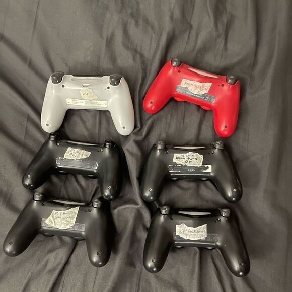 Sony PlayStation 4 PS4 Controller Lot of 6 - FOR PARTS OR REPAIR Stick Drift PS - Picture 2 of 2